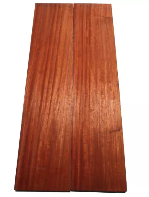 2x Padouk Bois Brett Paduk 77x17, 8cm x 24mm T4