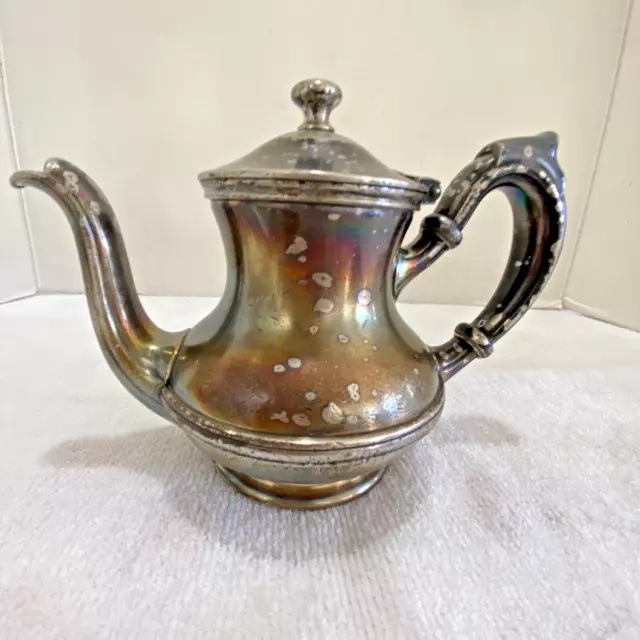 Vintage R.WALLACE Teapot Silver Soldered 8 oz