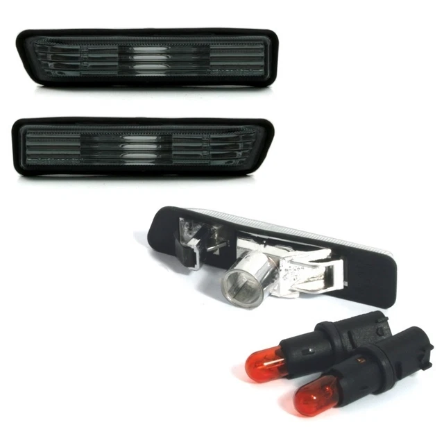 2 Clignotants Latéraux Répétiteurs Noirs Pour Alfa Romeo 147 (après 07/2005) Et 156 - Neufs DEPO