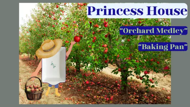 Vintage - Princess House Orchard Medley Large Casserole/Baking Pan