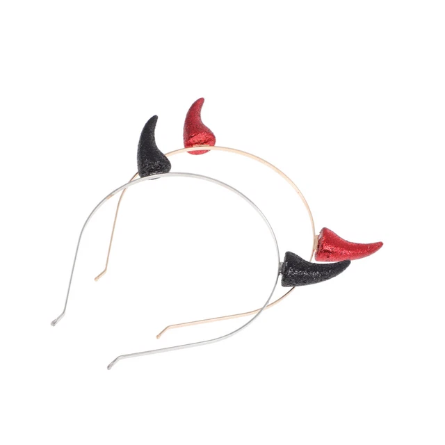 2 Pcs Coiffe De Fête Du Festival Cornes Diable Scintillantes Manquer
