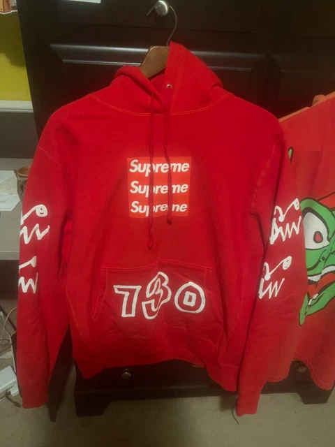 ASSPIZZA SUPREME RED Triple Box Logo Hoodie XXXTentacion 