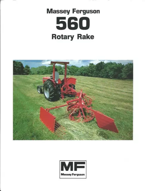 Farm Equipment Brochure - Massey Ferguson - MF 560 - Rotary Rake - c1983 (F3825)