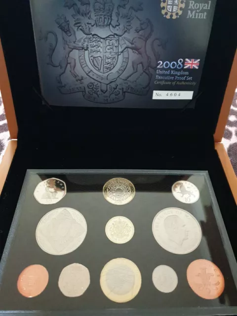 royal mint proof coin set 2008 executive