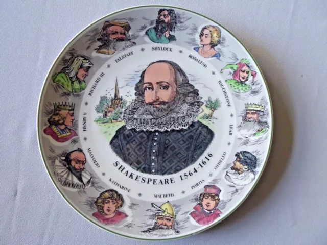 A Vintage Royal Doulton William Shakespeare 10.5" Wall Plate