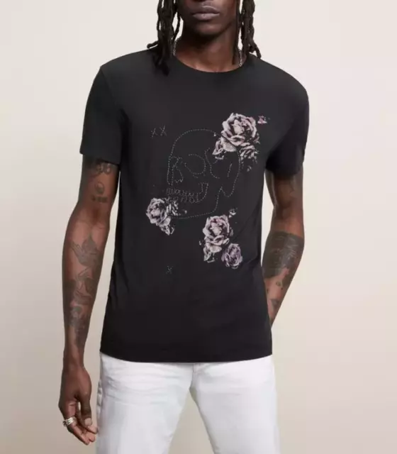 John Varvatos MEN Skull & Roses Tee 6C 2259