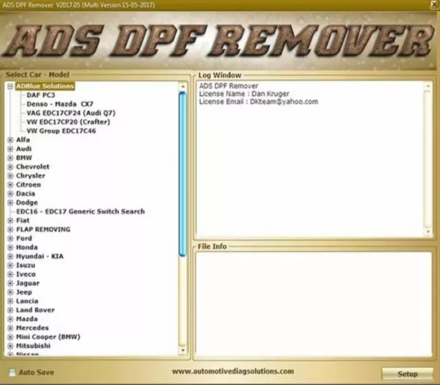 FAP DPF EGR LAMBDA V3  2017.05 Licence  FULL 100% 2