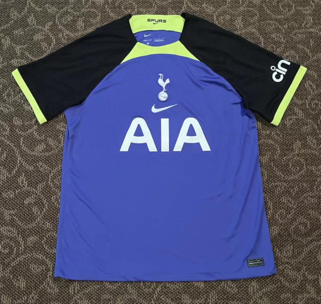 Mens Tottenham Hotspur FC AIA Blue Futbol Under Armour Soccer Jersey Sz. SM