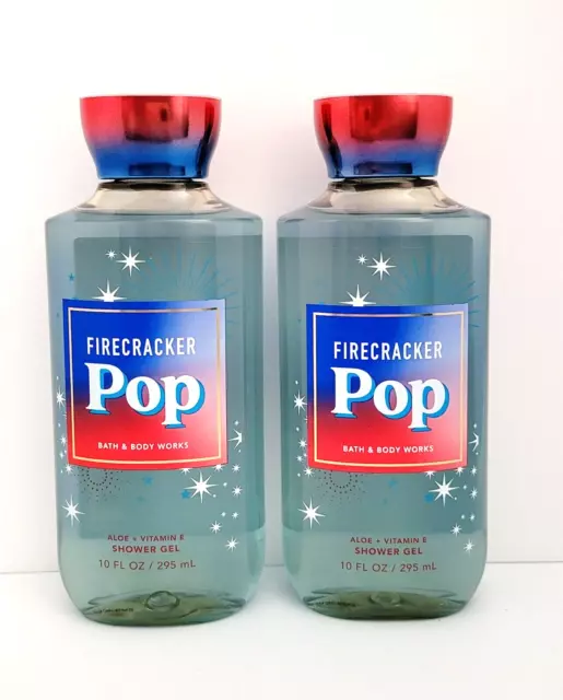 Bath and Body Works Firecracker Pop Shower Gel Body Wash 10 fl oz New Set of 2