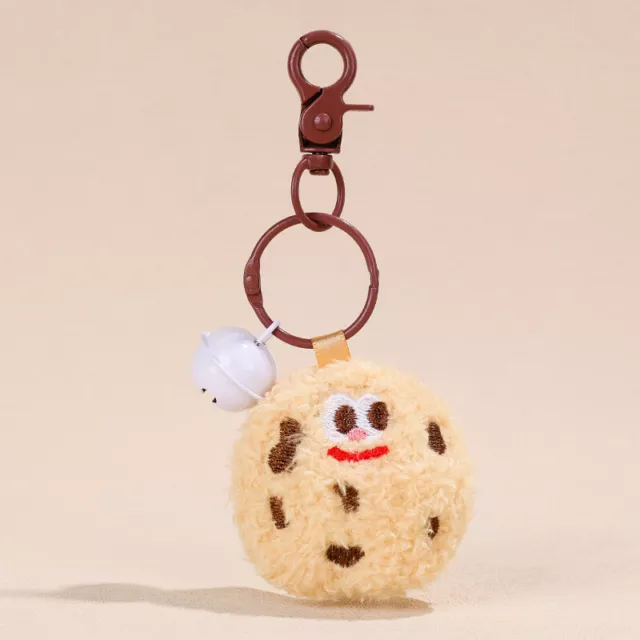 Plush Biscuit Key Chain Personality Food Model Bag Pendant Fashion Versatile SN❤