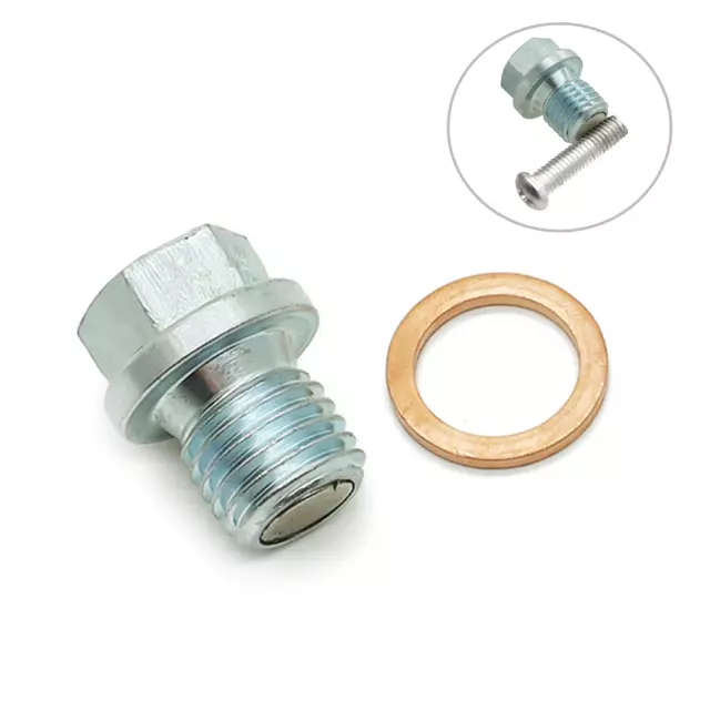 Magnetic Oil Sump Drain Plug&Washer M12x1.5mm Bolt Screw Replace