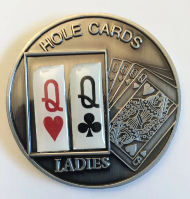 Palau Poker Hole Cards Queens Heart Club Texas Hold Em $1 Pair Ladies Luck