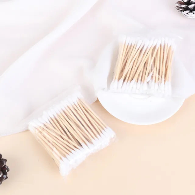 100Pcs Double Head Disposable Makeup Cotton Swab Cotton Buds Daily Cleaning T#km 6