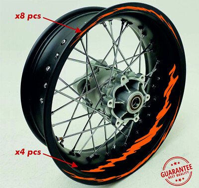 Axis CONTORNO PROFILO ARANCIONE BORDO ADESIVO RUOTE CERCHI PER YAMAHA AXIS 50 