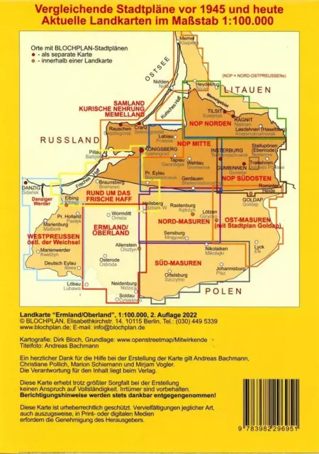 Landkarte Ermland/Oberland | Dirk Bloch | 2022 | deutsch 2