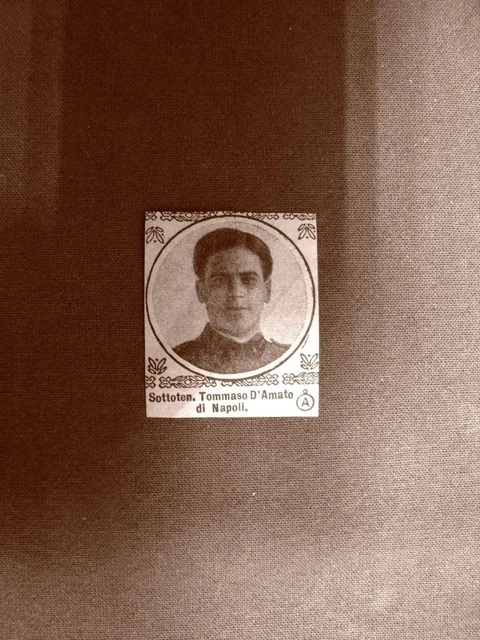 WW1 PRIMA GUERRA mondiale 1914-1918 Caduto Tommaso D&amp;#39;Amato di Napoli ...