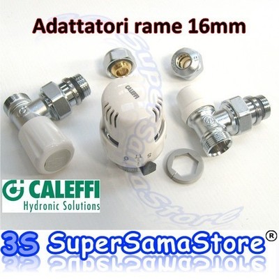 14 CALEFFI Caleffi 3S KIT VALVOLA DETENTORE ADATTATORI RAME D 