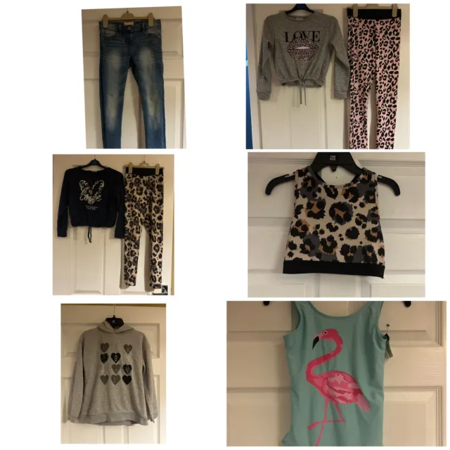 Bundle Of Age 9-10 Years Girls Clothes - Jumpers Jeans Outfits