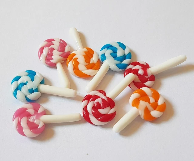 100 Dollhouse Miniature Mixed Lolly * Mini Food Lollies Candy Sweet * WHOLESALE