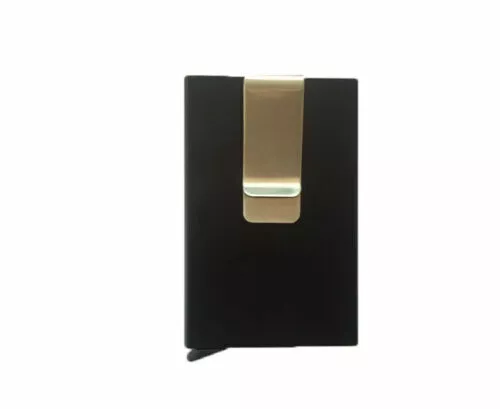 Mens RFID Blocking Slim Money Clip Carbon Fiber Wallet ID Credit Card Holder new 2