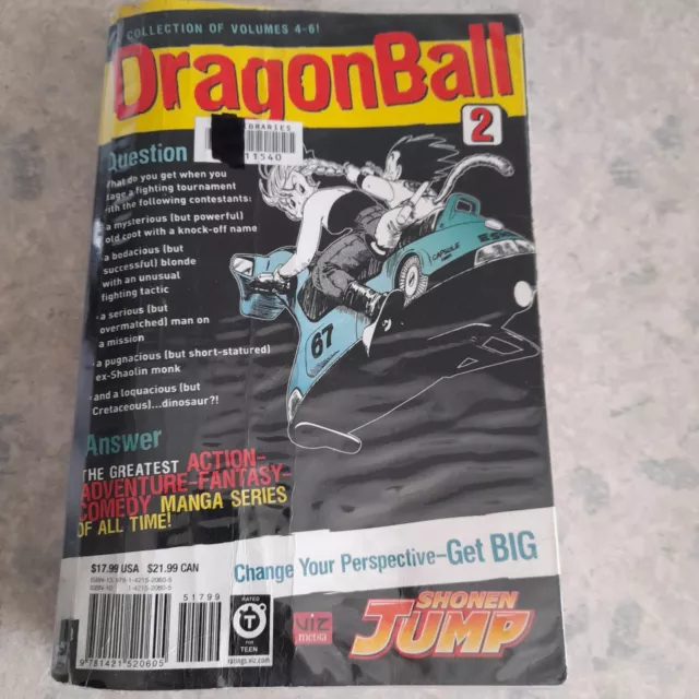 Dragon Ball 2 VIZBIG ed. by Akira Toriyama (Paperback, 2008) Manga. Volumes 4-6