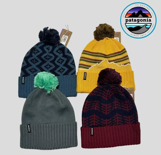 Patagonia Powder Town Knit Beanie Hat Pom Unisex Choose Color ,One size