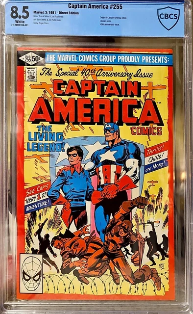 Captain America #255 graded 8.5 40th anniversary issue