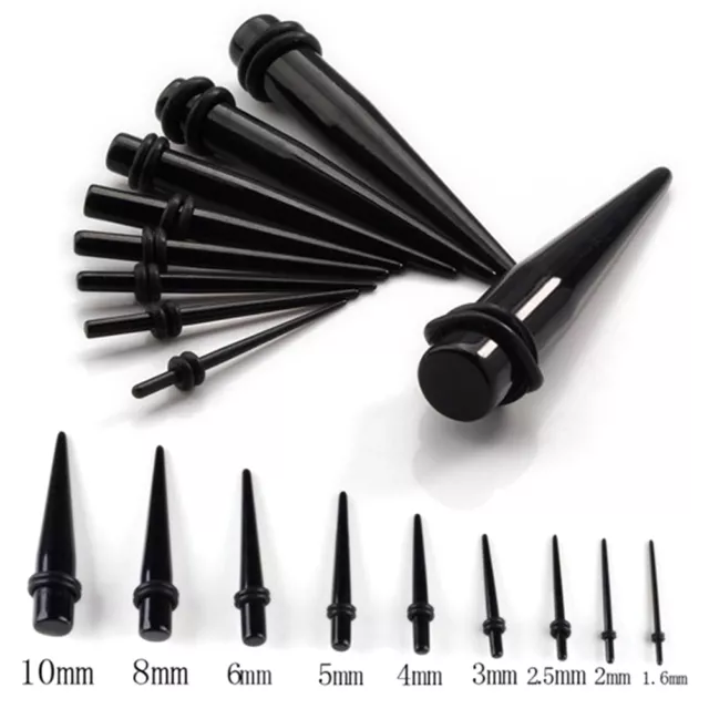 Delicate Ear Piercing Stretching Kit 00G-16G Tapers Plug Tunnel Stretcher L1  ZX