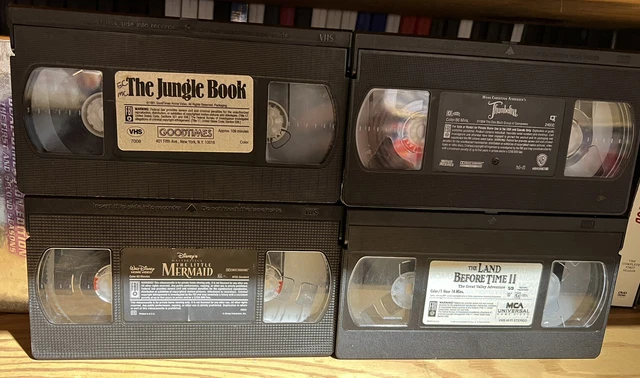 Kids VHS Lot Of 4 (Jungle Book, Little Mermaid, Land Before Time 2, Thumblina) Kids VHS Lot Of 4 (Jungle Book, Little Mermaid, Land Before Time 2, Thumblina)