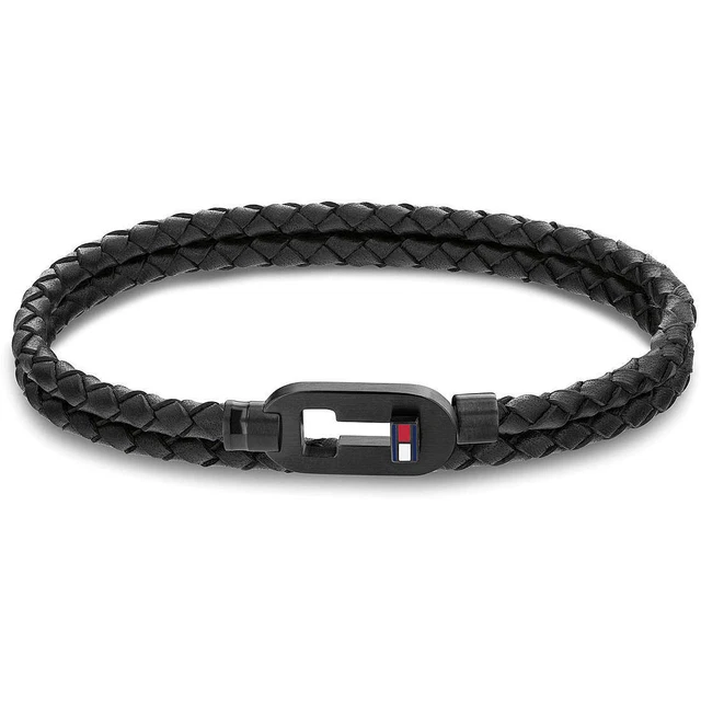 Bracelet Homme TOMMY HILFIGER MINIMALIST 2790386Cuir Noir