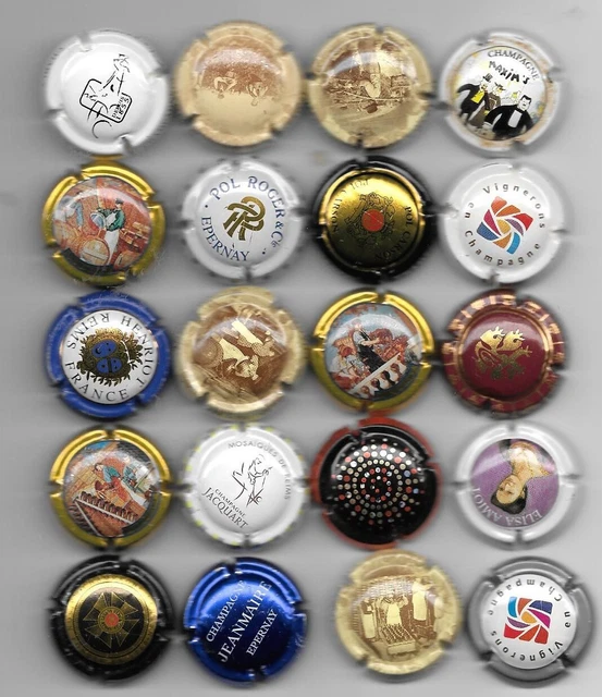 lot de capsule de champagne : LOT DE 20 CAPSULES