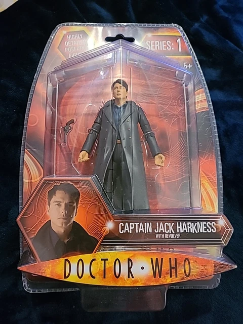 DOCTOR WHO FIGURES Captain Jack Harkness with Revolver Figure Series 1 ...