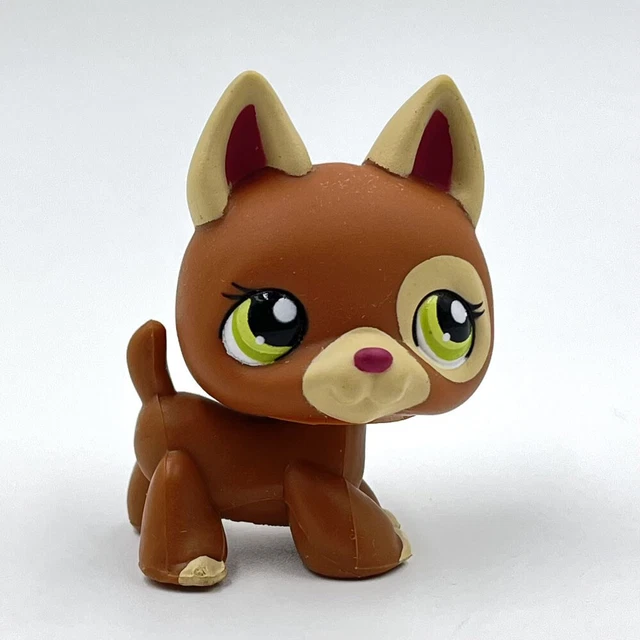 LITTLEST PET SHOP toys LPS GERMAN SHEPHERD dog 1362 Bobble head toys