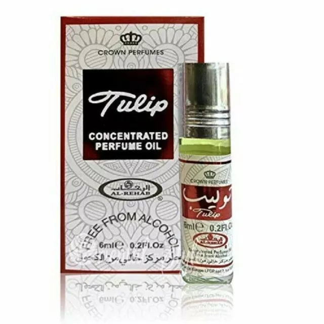Al Rehab Tulip Long lasting Perfume Oil Roll On For Unisex Each 6 ml Set Of 6
