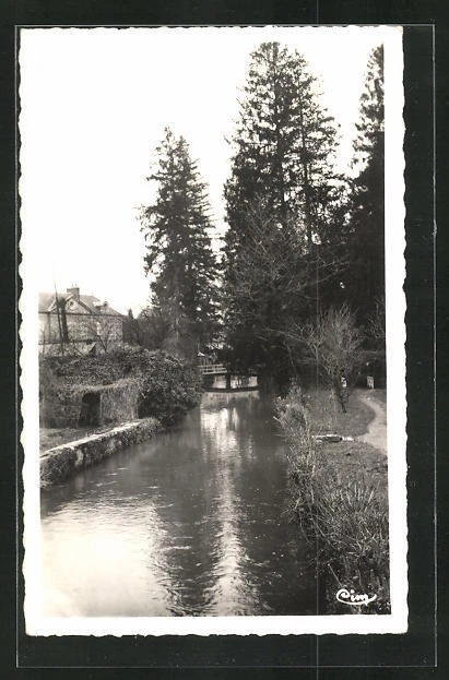 CPA Donzy, Les bords du Nohain 1957