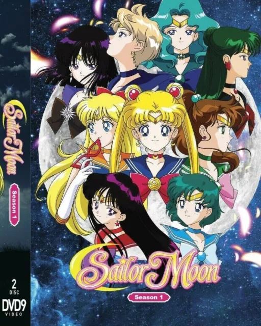 SAILOR MOON SAILOR STARS (SEASON 5) - ANIME TV SERIES DVD (1-34 EPS) (ENG  DUB)