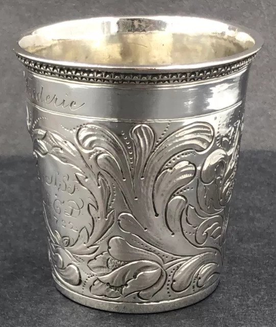 18th Century Silver beaker - German / Danish ? circa 1732 3