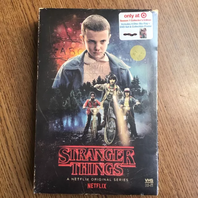 NEW Stranger Things Season 1 Collector's Edition: (Blu-ray + DVD) VHS Case