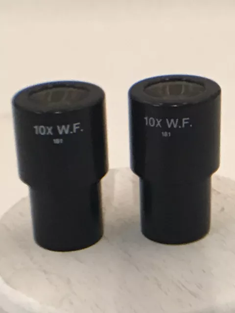 Microscope Eyepieces from Reichert Microstar IV Microscope 10x W.F. 181