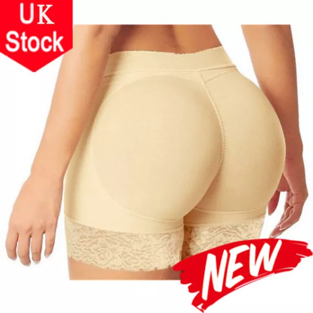 HOT Padded Bum Pants Enhancer Shaper Butt Lifter Booty Boyshorts Underwear UK