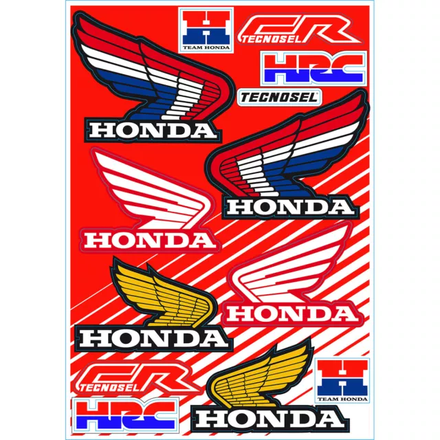 4320-2393 Honda CR CRF XL XR  Aufkleber Satz Vintage Sticker Set