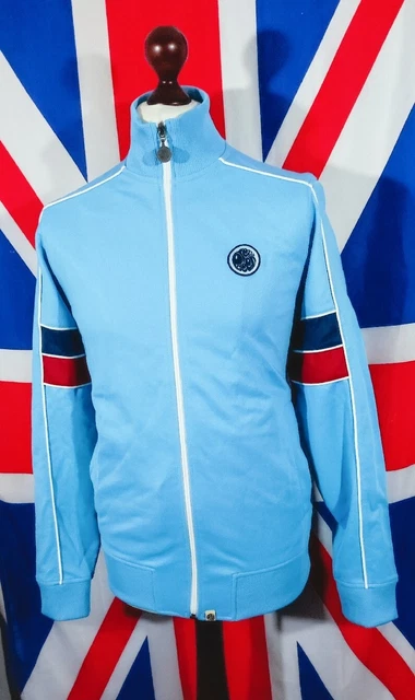 Pretty Green Tracksuit Top - M - Sky Blue - Mod Casuals Terraces