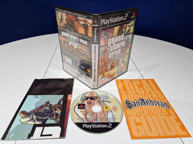 GRAND THEFT AUTO San Andreas PS2 Map Manual Disc Cleaned Grand Theft Auto San Andreas PS2 Map Manual.webp