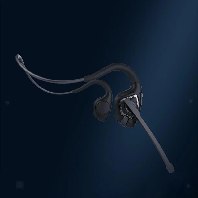 Micro casque portable appel mains libres léger faible latence rotatif micro