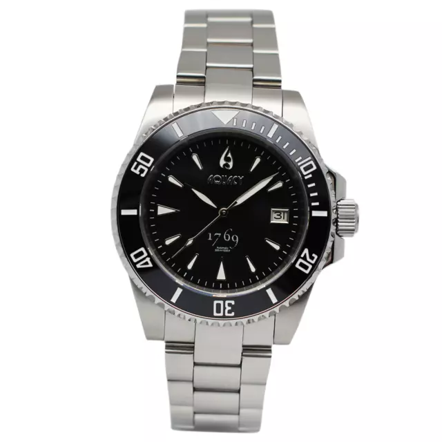 Aquacy 1769 Hei Matau Men's Automatic 300M Black Dive Watch 1769.B.B.S   Miyota