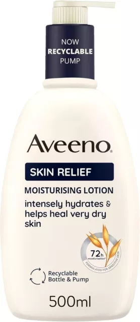 Aveeno Skin Relief Moisturising Lotion, Soothes Skin From Day 1, Body Lotion