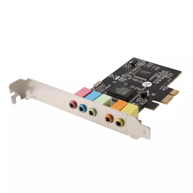 Carte Son PCIe PCI-E X1 CMI8738 Puce 32/64 Bits Carte Son StéRéO 5.1 Canaux5381