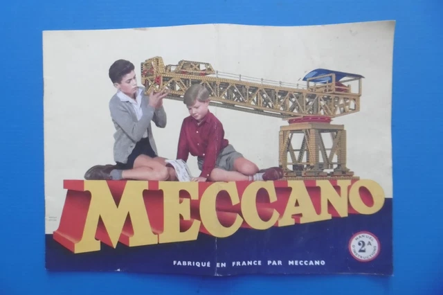 Ancienne Boîte Meccano N°2 De 1954 - La Mécanique En Miniature Avec Notice D'origine - Vintage France