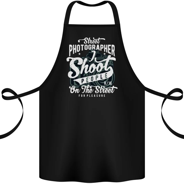 Street Photographer Photography Funny Cotton Apron 100% Organic