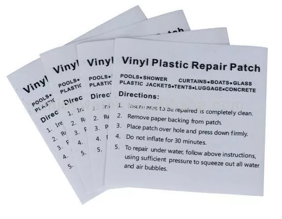 Heavy Duty Vinyl Plastic Repair Patches for Swimming Pool, Inflatable Toys, Pool